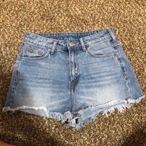 H&M Distressed Denim Shorts